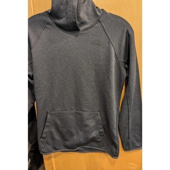 Mens medium The North Face Logo‎ gray Cotton/Poly Hoodie sports lightweight no - Picture 1 of 5